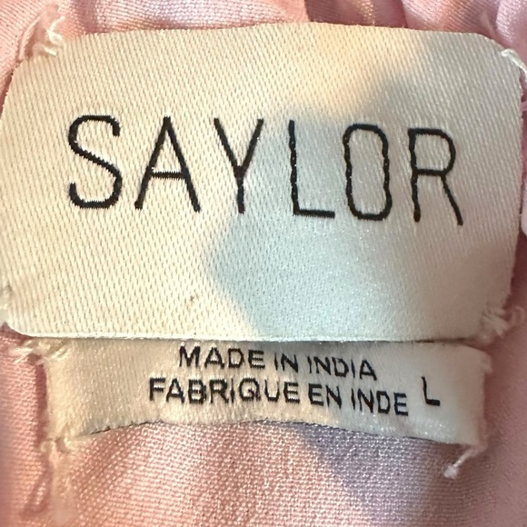 SAYLOR Missie Floral Midi Maxi Dress in Retro Floral Metallic Size Large Spring - Picture 12 of 13